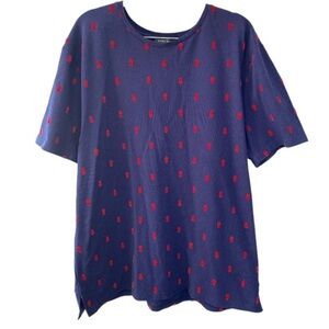 Zara Man pinneapple print embroidered shirt xl